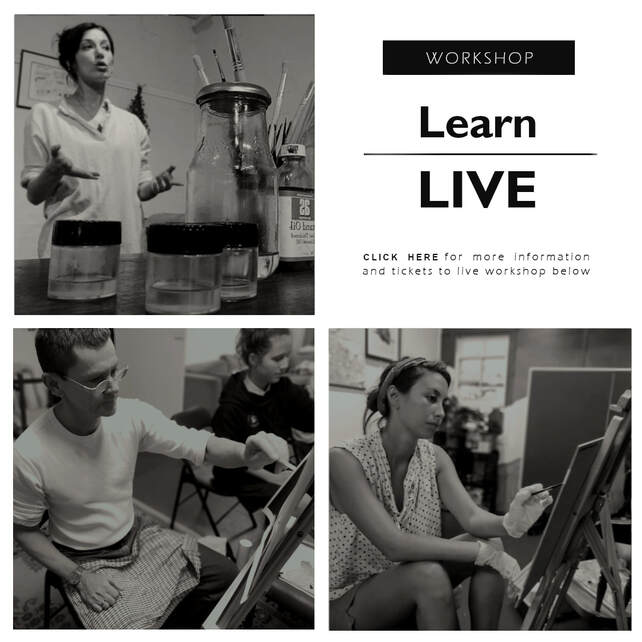 Learn live: realistic portrait painting workshop